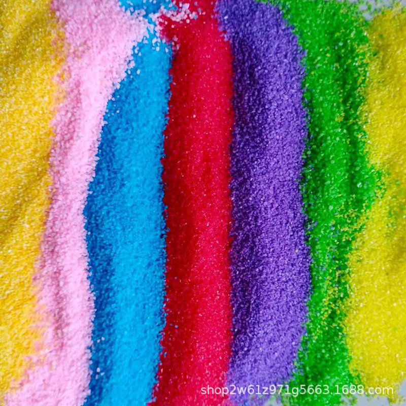 彩砂      烧结染色彩砂儿童娱乐园艺装饰彩砂