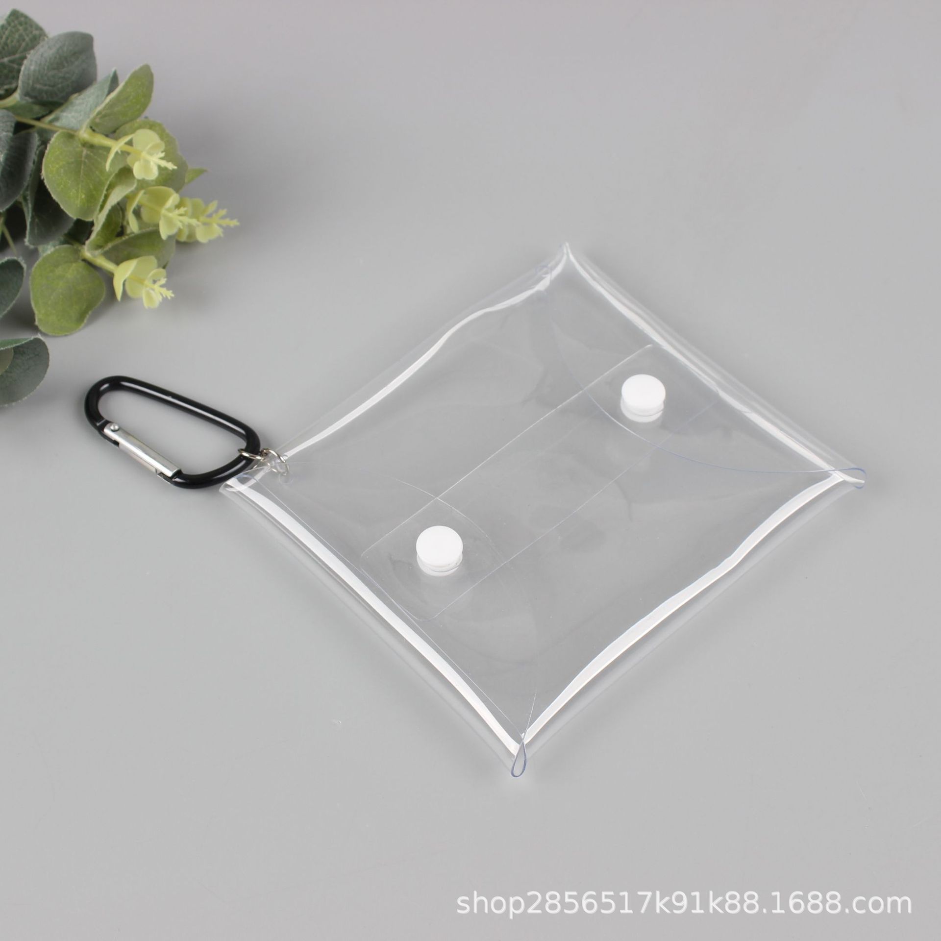 Caminar bebé ciego caja bolsa al por mayor de PVC transparente llavero monedero joyería en stock joyería regalo bolsa de embalaje