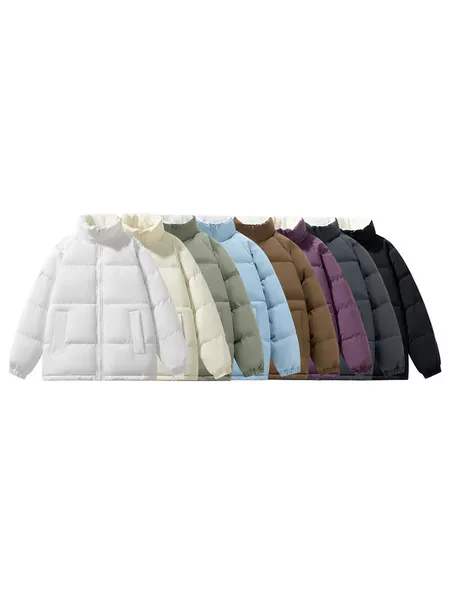 Stand-up collar, windproof, warm, elastic cuffs for a snug fit without bulk, symmetrical pockets, multifunctional light workwear, versatile style