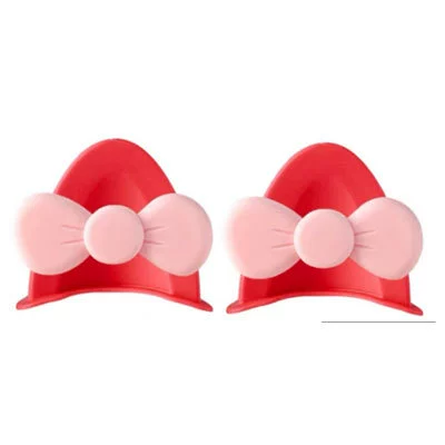 Vehicle Stickers, Motorcycle Helmet Decoration | Dəbilqə (Kaska) aksesuarları - cat-eared-butterfly-red-pink