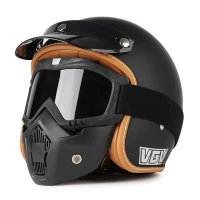 Motosiklet dəbilqələri – Women - m-yahei-goggle-mask-free-hat-brim-face-scarf