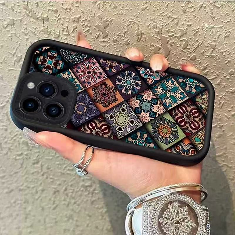 Tótem colorido para Apple 16Promax funda para teléfono móvil Sky Eye Stairway Shell iPhone15/14/13 Europa y América 12