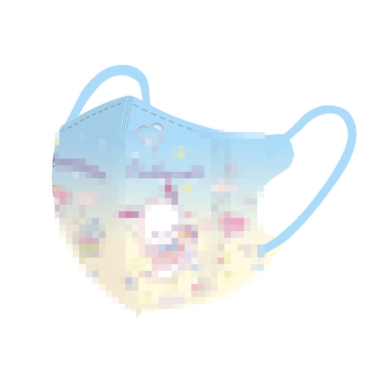 漫画のパターンのかわいい使い捨て子供用マスク 3D 効率的な保護学生独立してパッケージ化された通気性のある保護マスク|undefined