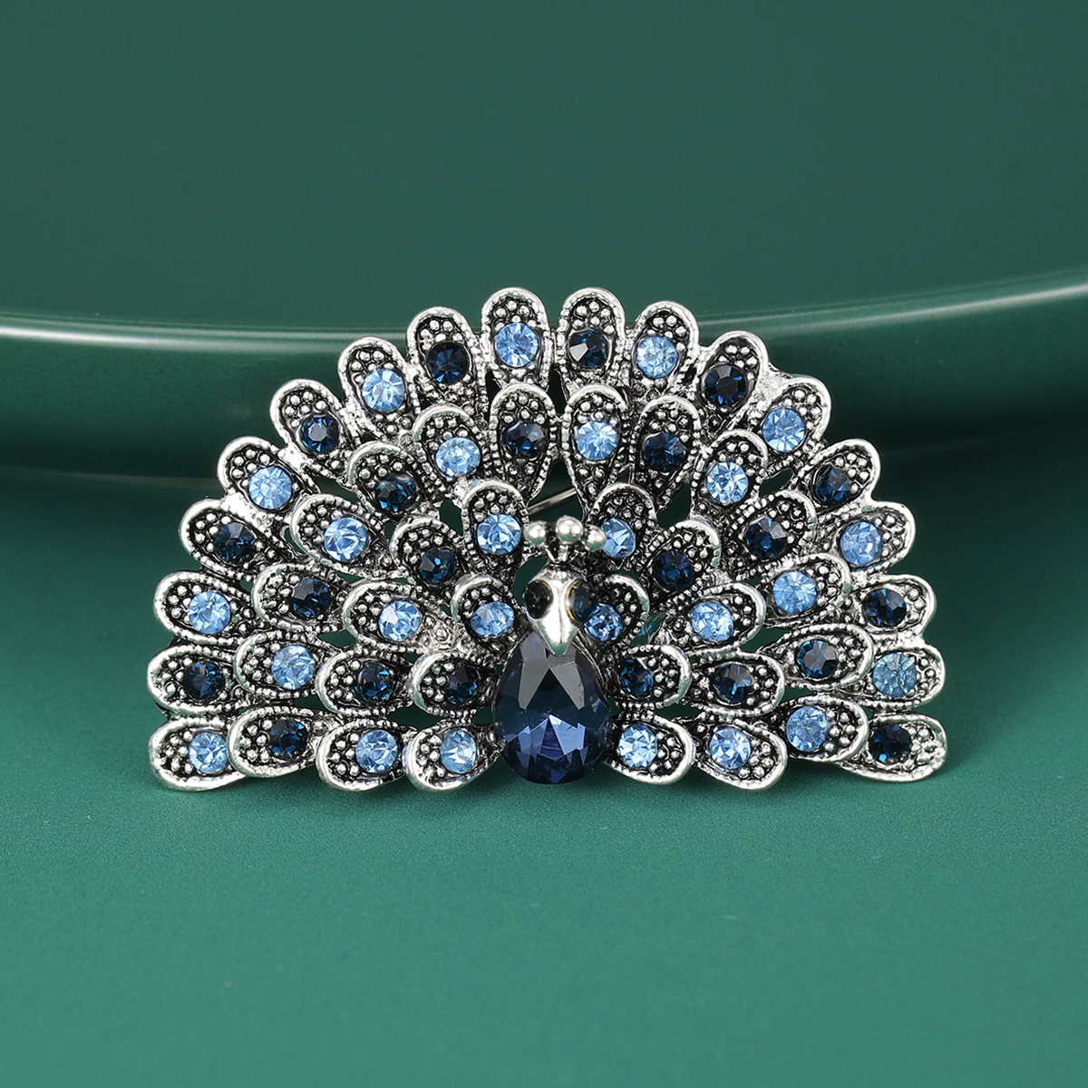 16g Weight Rhinestones Inlay Material Brooches Classification Banquet Occasion Alloy Material Peacock Pattern All Seasons Season Women's Gender Inlay Design Retro Style Retro Pin Peacock Alloy Inlay Rhinestones Women's Brooches 23