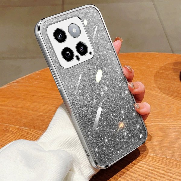 Straight Edge Glitter-Silver