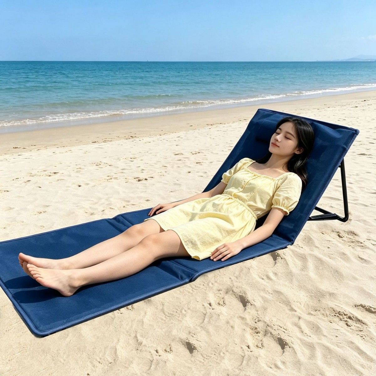 [Cross-border] Outdoor beach chair, beach mat, camping mat, foldable and portable stool, picnic mat, thickened