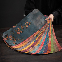 Chinese Zen-style Xiangyun Silk Small Tea Table Cloth Mat, Retro Table Banner Fabric Tea Ceremony Accessories, Double-Sided Thickened
