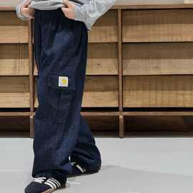 童装男童牛仔防蚊裤夏季新款儿童轻薄牛仔裤中大童直筒水洗牛仔裤