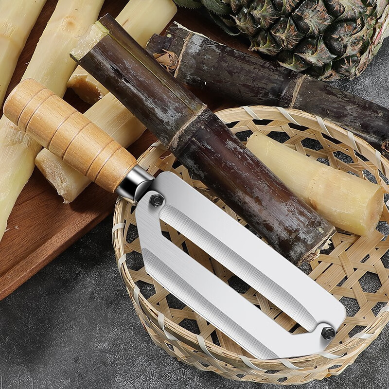 Cuchillo de peeling comercial de estilo antiguo de acero inoxidable de caña de azúcar cuchillo de piña cuchillo de piel de caña de azúcar cuchillo de afeitar otros pueden