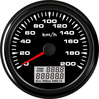 automobile instrument Modified Mileage Speedometer - black-model-black-bottom-200kmh