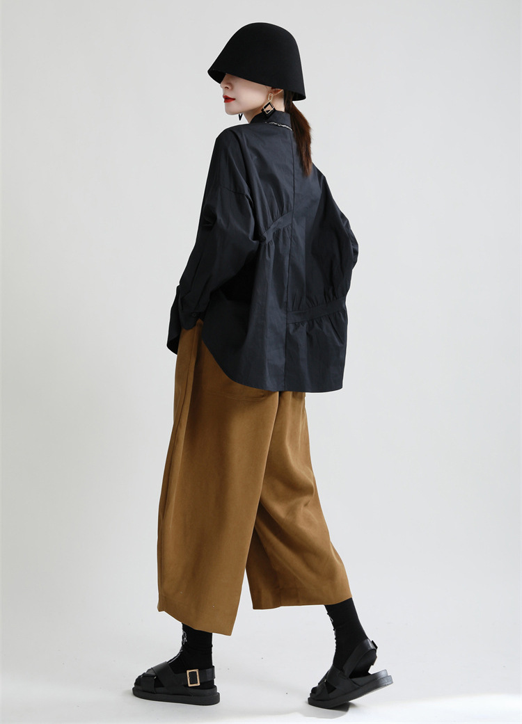 Title 5, Nuovi Pantaloni Casual Giapponesi Retro Spazzol...