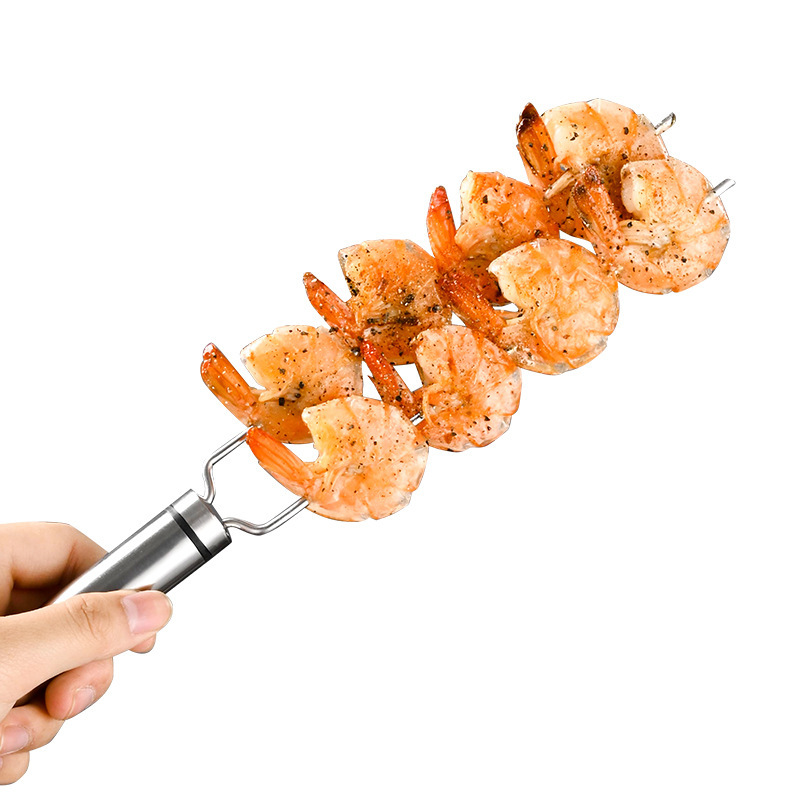 Jaula de barbacoa transfronteriza ronda de acero inoxidable Parrilla de barbacoa al aire libre jaula de fumar barbacoa portátil rodillo giratorio