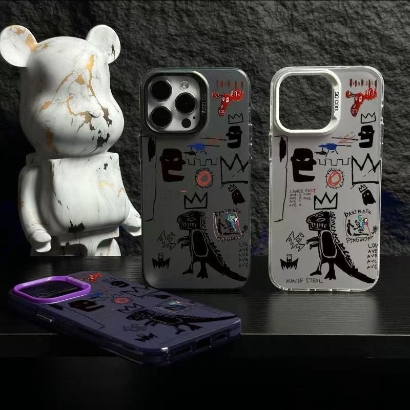 Nuevo dinosaurio divertido para iPhone 16 funda para teléfono móvil Apple 15promax/14 personalidad 13pro12 Europa y América