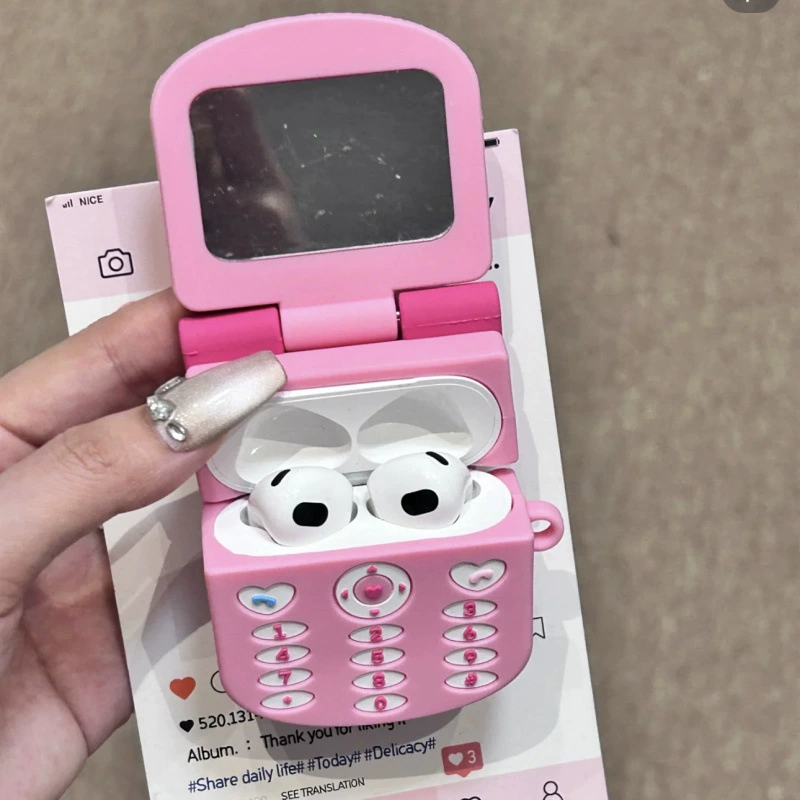 Hello Kitty, складные совместимые наушники Pro, зеркальный эффект, Bluetooth, 2