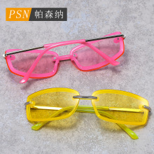 2023新款多巴胺时尚穿搭墨镜Y2K甜酷潮流太阳镜出游防晒太阳眼镜