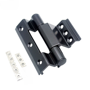 Broken bridge aluminum doors and windows, screens, aluminum alloy door window hinge screens, black hinge hinges