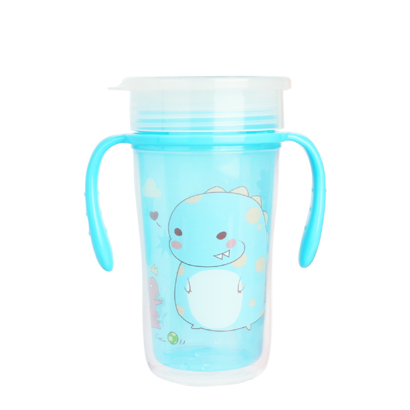 Fabricante de origen Taza de agua para niños Taza de pico de pato Taza de paja Taza de plástico Taza de agua 360 Serie completa de tazas para bebés