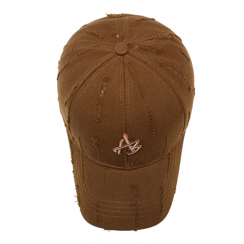 New Embroidered Letter Distressed Sunshade Sunscreen Baseball Cap Outdoor Four Seasons Unisex Fashion Trend Hat_voghion.com