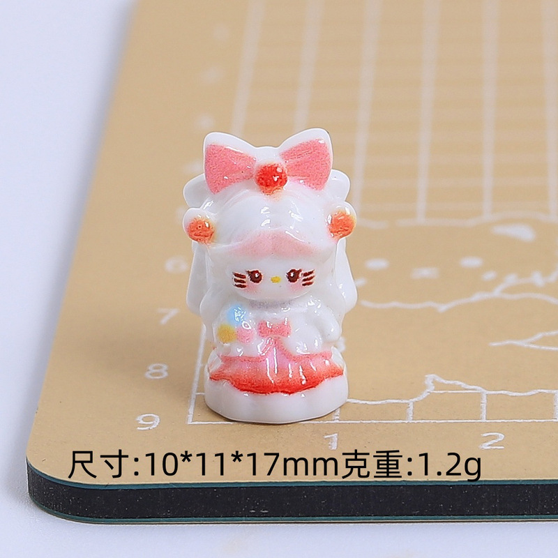 立体多色公主小猫手工diy自制饰品配件奶油胶树脂小配件材料批发|undefined