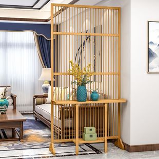 Screen Partition Living Room Storage Rack Modern Minimalist Office Entry New Chinese Style Mobile Blocking Grille Entrance Rack