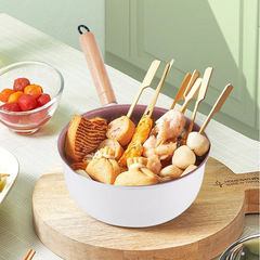 網紅日式雪平鍋小鍋家用煮麵泡麵小湯鍋熱牛奶鍋不粘鍋燃氣灶奶鍋