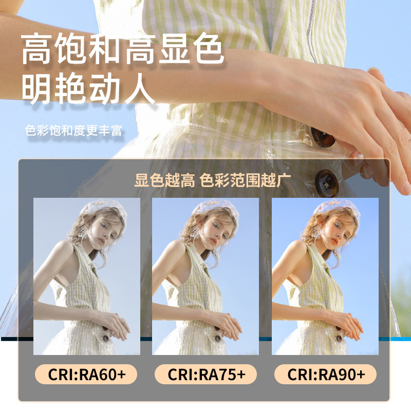 Lámpara cuadrada LED de 4 hojas de luz plana, lámpara fotográfica, luz fotográfica de belleza en vivo, luz fotográfica de belleza, luz fotográfica de belleza