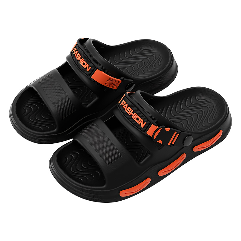 Men's Summer Outdoor Slippers With Two Straps, Top Quality Soft Sole, Comfortable To Walk On, Suitable For Home And Indoor Use,_voghion.com