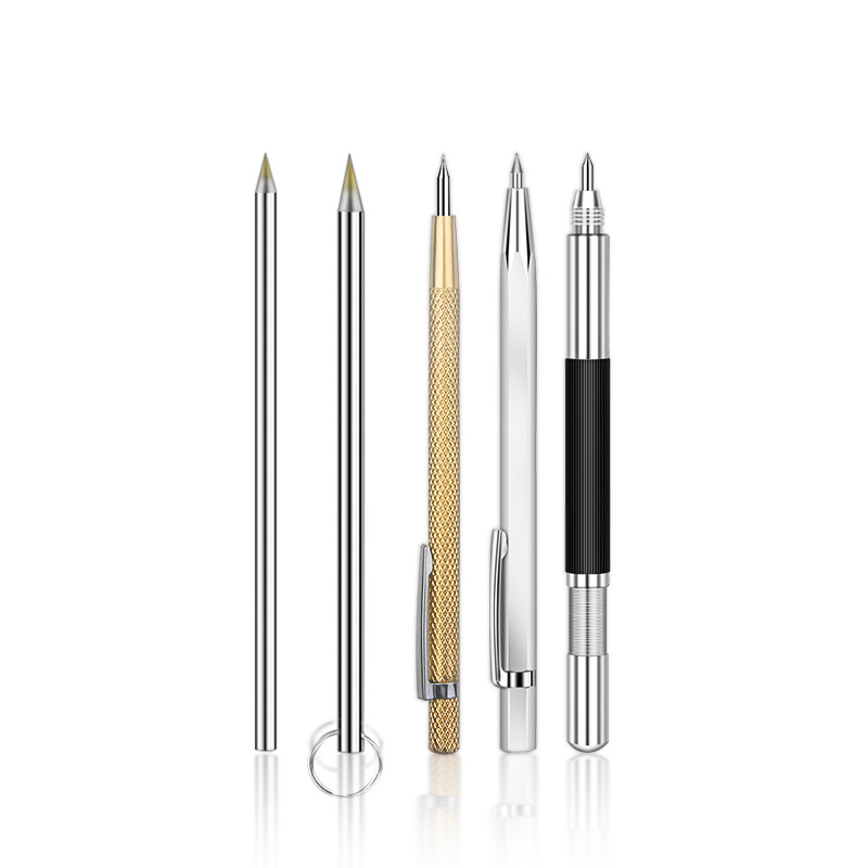단단한 텅스텐 강철 머리 스크라이빙 바늘 스크라이빙 세라믹 타일 절단 강철 바늘 칼 펜 모양의 스크라이빙 펜 마킹 바늘 홈 스크라이버