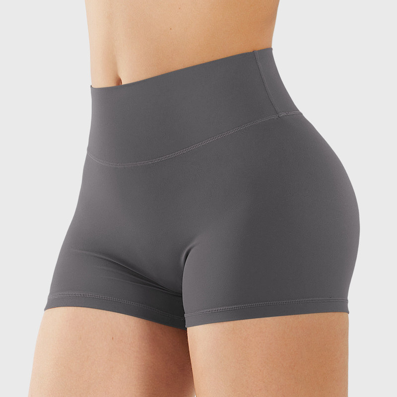 Yoga sports plus-size three-quarter shorts for outdoor wear, running, gym, anti-exposure, high-waisted fitness shark pants, summer thin