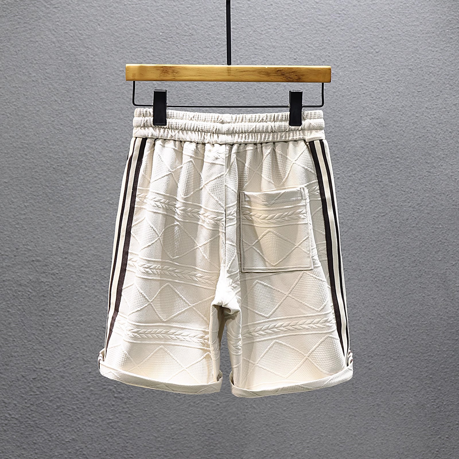 Men's Striped Summer Shorts Retro Trendy Loose Casual Sports Pants Brand Design Youth Five Point_viptrois.com