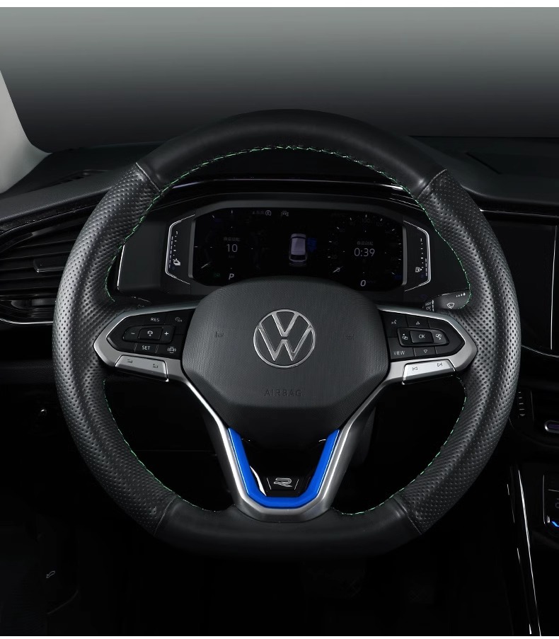 Applicable to Volkswagen Passat Sagitar Bora Magotan Tiguan Lingdu Steering Wheel Sequin R-Label Decoration Interior Modification