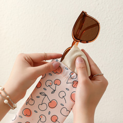 New style small new clear glasses bag, sunglasses, sunglasses, men's and women's storage sleeves, automatic closing glasses storage bag with shrapnel mouth