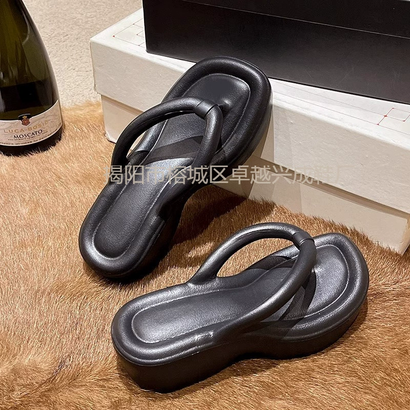 Шлепанцы женские толстые подошвы увеличены