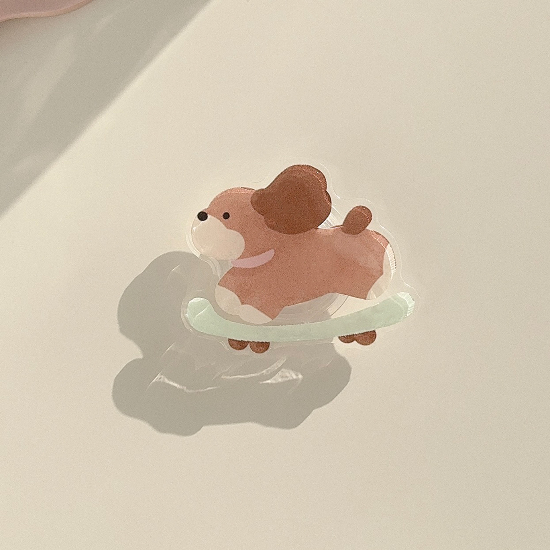 Ins韓風アニメのニャンヌ動物の背中に殻を貼って伸縮します。