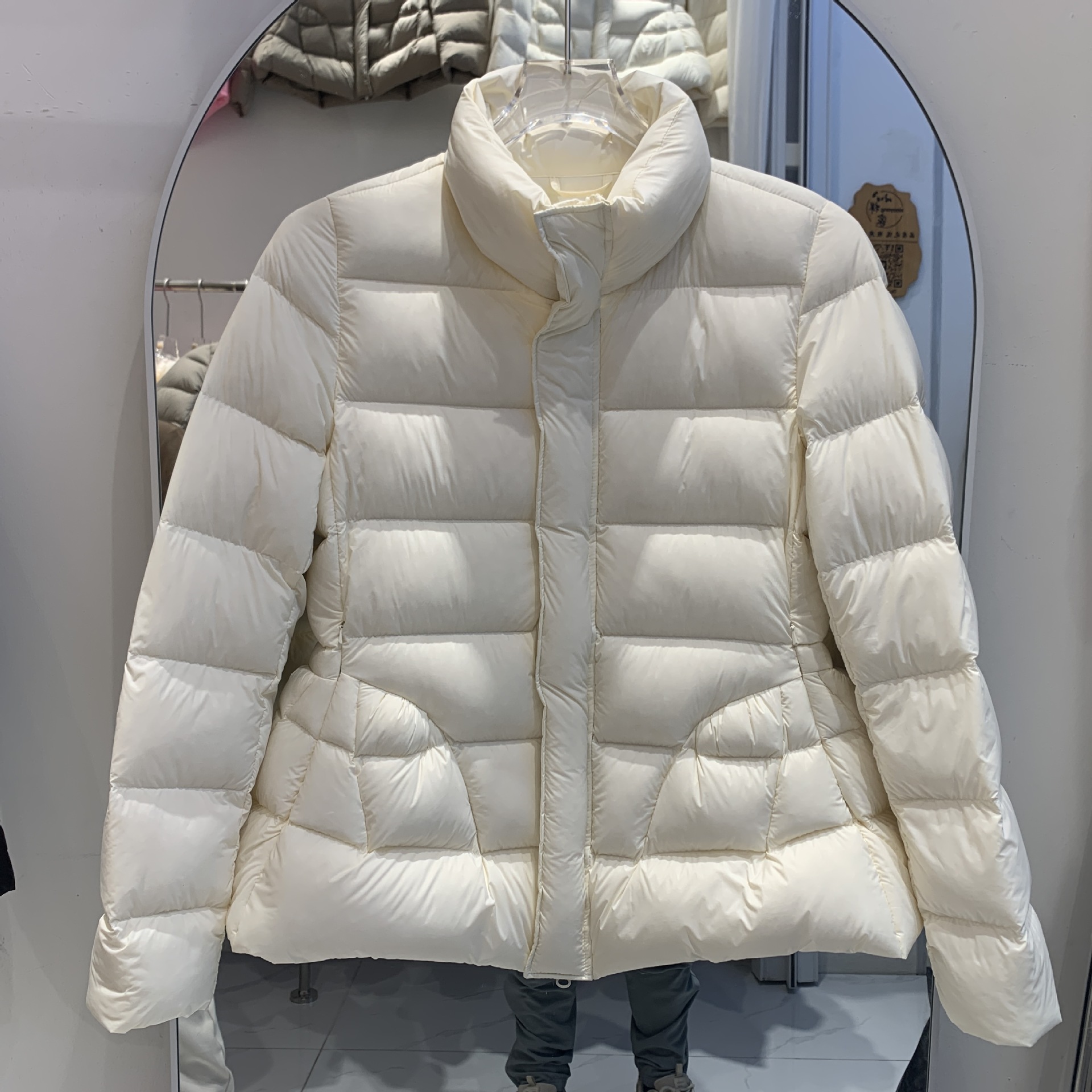 2025 New Autumn and Winter Lightweight down Jacket Women's Short Stand-Up Collar Waist 90 White Duck down Casual Warm Women's Jacket