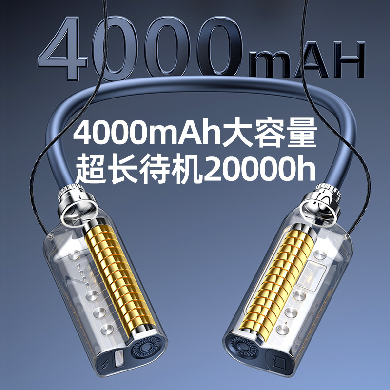 二重電池のブルートゥースヘッドフォンは首を掛けて無線で長く持続します。|undefined