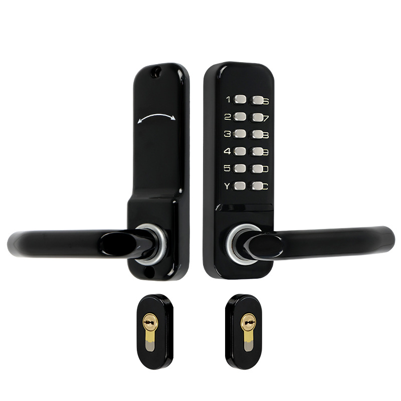 Personalizado al aire libre doble cara cifrado digital cerradura no eléctricamente mecánica cifrado puerta cerradura puerta de la villa puerta cerradura puerta antirrobo
