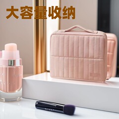 新款立式化妆包大容量高颜值手提收纳包外出便携分区分层洗漱包