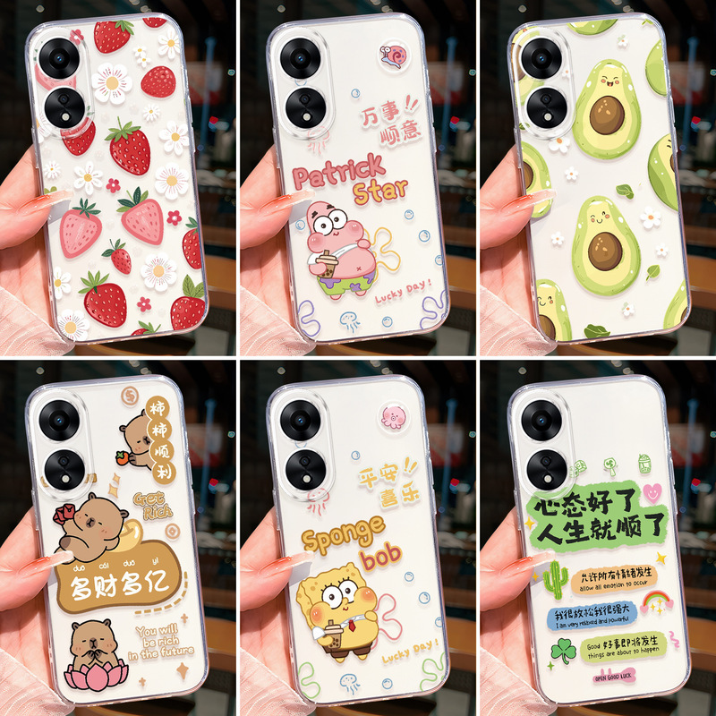 Suitable for Oppoa585G Medium Style Mobile Phone Case A58 Anti-Fall and Dirt-Resistant A58X Transparent Soft Shell Poopa58 Popular O Suitable for Oppoa585G Medium Style Mobile Phone Case A58 Anti-Fall and Dirt-Resistant A58X Transparent Soft Shell Poopa58 Popular O