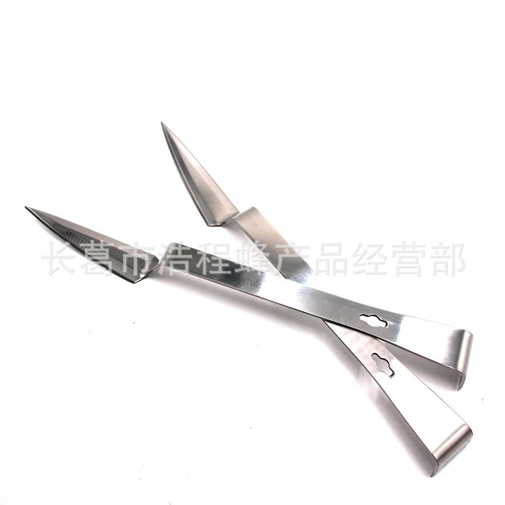 不锈钢养蜂设备韩式蜂具起刮割蜜刀叉子蜂农用品农场蜂蜜工具亮光