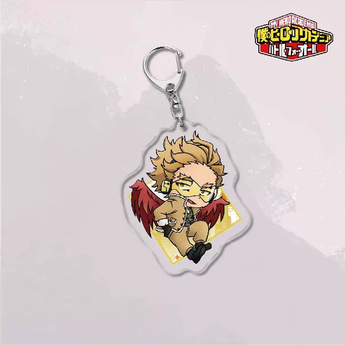 acrylic keychain, heroes, creative jewelry, Birthday gift