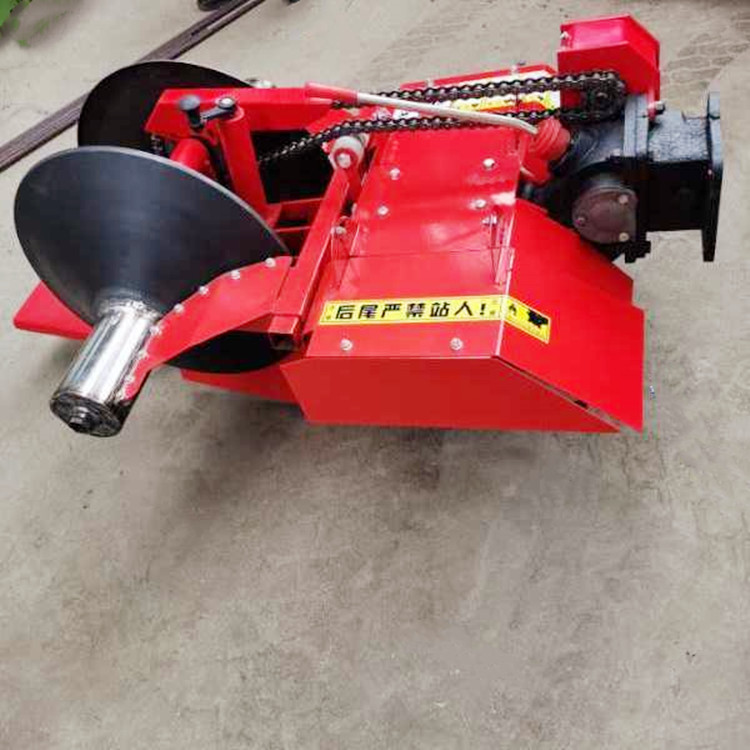 15马力手扶拖拉机后置草莓开沟机 大棚草莓种植开沟起垄机图片