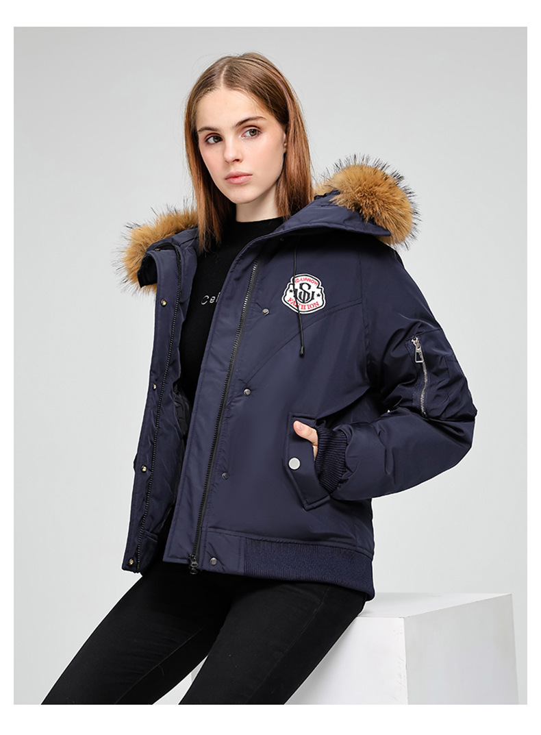 Wasserabweisende Pufferjacke für Herren/Damen – Wintermantel mit Kapuze und abnehmbarem Waschbärpelzbesatz (S-XXL) – Skifahren & Pendeln in der Stadt_voghion.com