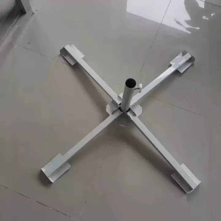 太阳伞底座微商摆摊四脚伞架十字折叠伞座沙滩配件广告户外遮阳伞