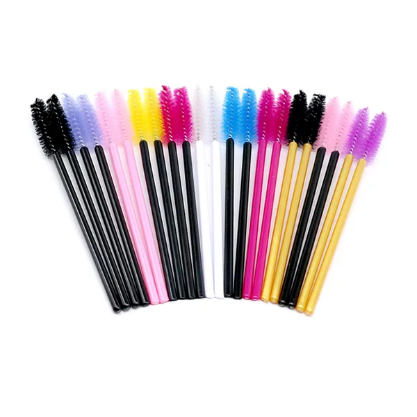 Factory Wholesale Disposable Eyelash Brush Solid Rod Grafting Eyelash Roll Eyebrow Brush Spiral Brush Eyelash Comb Beauty Tools