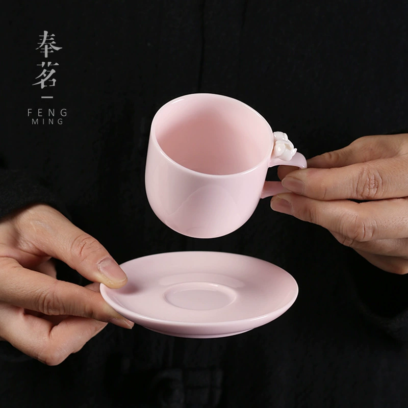 Розовая чашка-куб Sakura Master Cup Pink, единичная чашка для кофе, керамическая чашка для чая