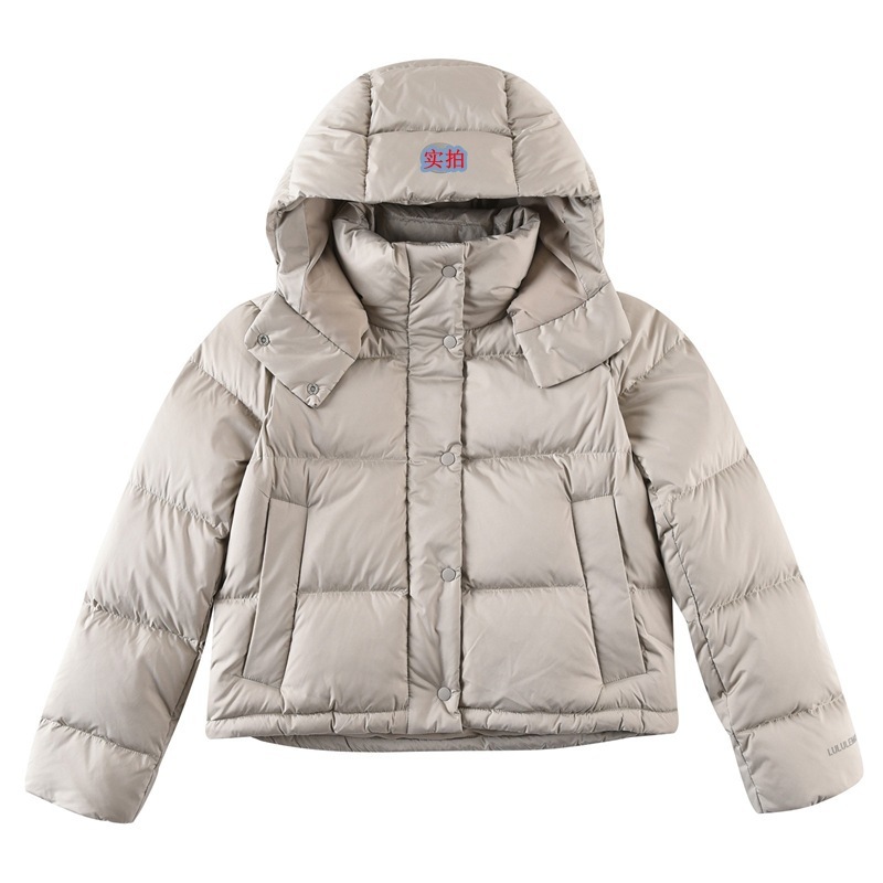 lulu同款Wunder Puff Jacket四格连帽羽绒服泡芙短款鸭绒超轻外套|undefined