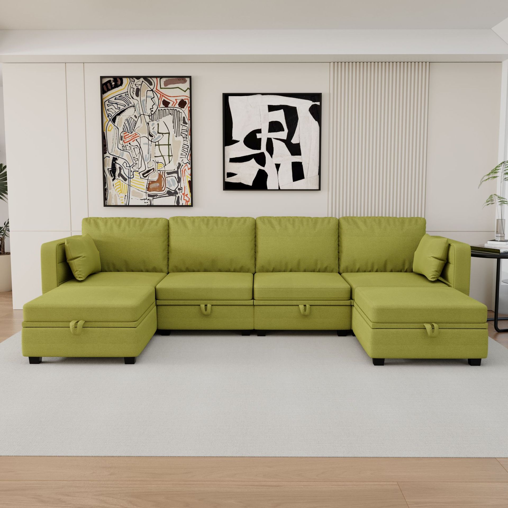 Sofá minimalista nórdico, sofá de balcón de sala de estar de lujo ligero, sofá de tela doble de apartamento pequeño, sofá de módulo de esquina