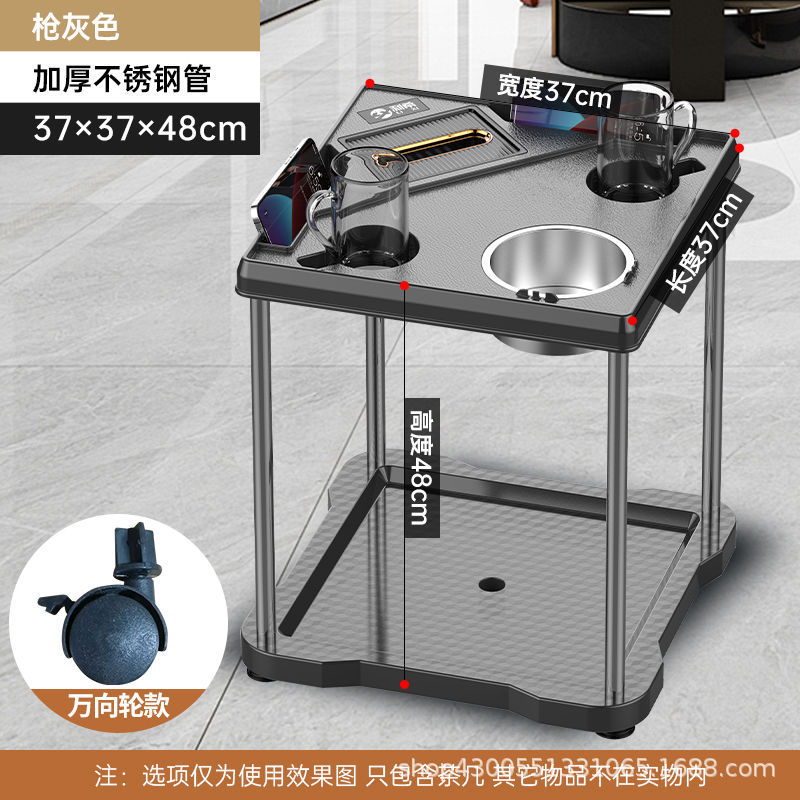 Mesa de mahjong, mesa de centro, estante de té, sala de ajedrez y cartas, mesa de café pequeña junto a la máquina de mahjong, cenicero, estante para vasos de agua, mesa de té de la casa de mahjong