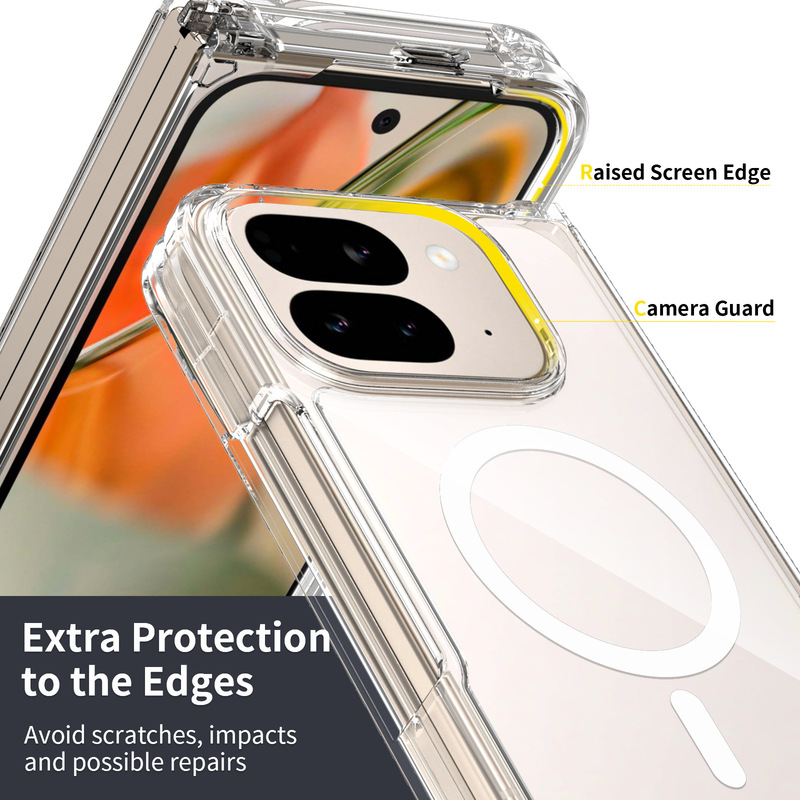 适用谷歌 Pixel10 Pro Fold手机壳9 Pro Fold防摔磁吸透明保护套|undefined